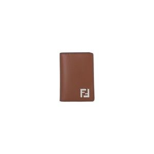 Fendi Squared Ff Bi-Fold Card Holder – Brown - NWT